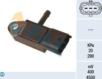FAE 15184 - Датчик, тиск у впускний трубі autozip.com.ua