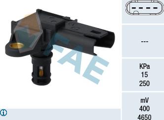 FAE 15130 - Датчик, тиск у впускний трубі autozip.com.ua