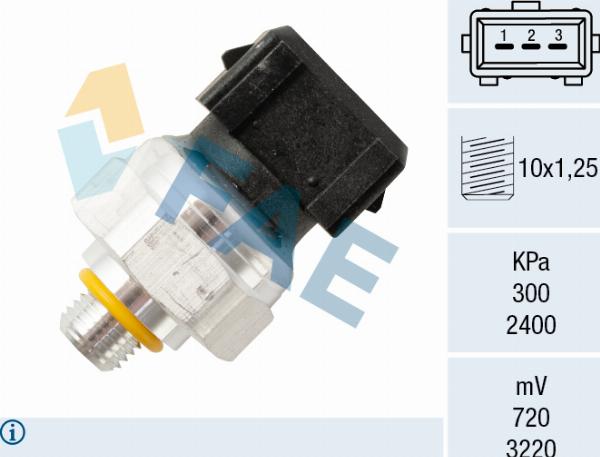 FAE 15809 - Пневматичний вимикач, кондиціонер autozip.com.ua