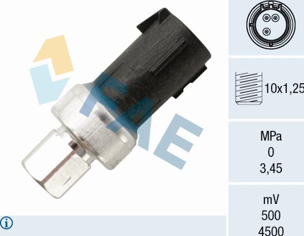 FAE 15801 - Пневматичний вимикач, кондиціонер autozip.com.ua
