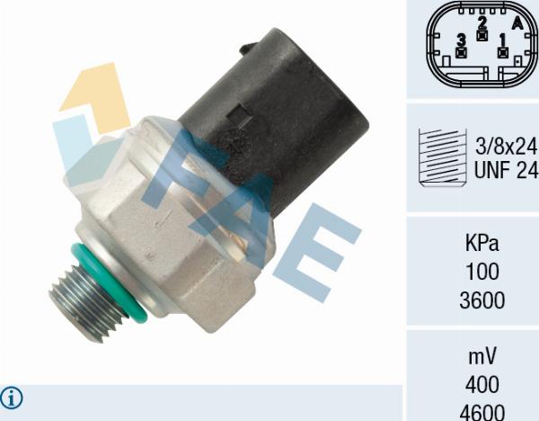 FAE 15803 - Пневматичний вимикач, кондиціонер autozip.com.ua