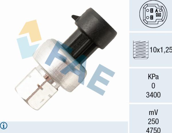 FAE 15811 - Пневматичний вимикач, кондиціонер autozip.com.ua