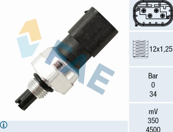 FAE 15826 - Пневматичний вимикач, кондиціонер autozip.com.ua