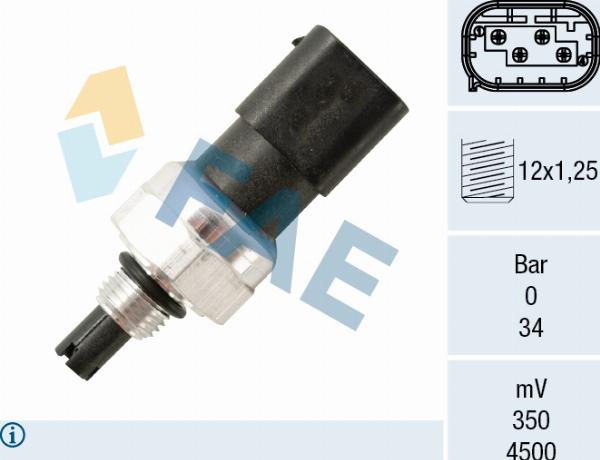 FAE 15820 - Пневматичний вимикач, кондиціонер autozip.com.ua