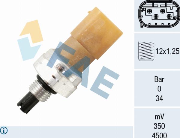 FAE 15823 - Пневматичний вимикач, кондиціонер autozip.com.ua