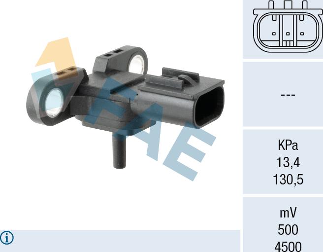FAE 15280 - Датчик, тиск у впускний трубі autozip.com.ua