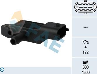 FAE 16104 - Датчик, тиск вихлопних газів autozip.com.ua