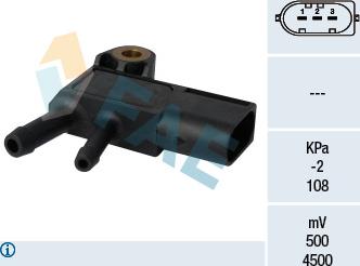 FAE 16100 - Датчик, тиск вихлопних газів autozip.com.ua