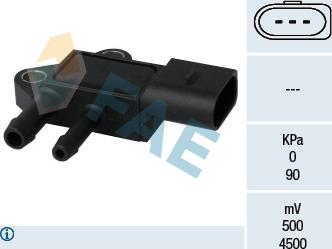 FAE 16101 - Датчик, тиск вихлопних газів autozip.com.ua