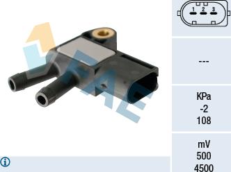 FAE 16116 - Датчик, тиск вихлопних газів autozip.com.ua