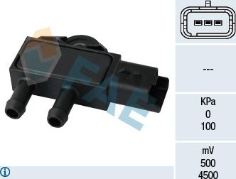 FAE 16111 - Датчик, тиск вихлопних газів autozip.com.ua