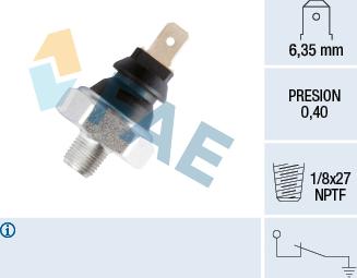 FAE 11280 - Датчик, тиск масла autozip.com.ua