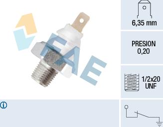 FAE 11700 - Датчик, тиск масла autozip.com.ua