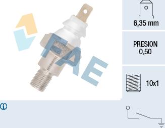 FAE 11710 - Датчик, тиск масла autozip.com.ua