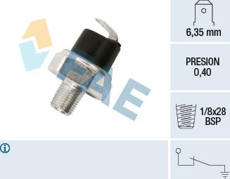 FAE 11730 - Датчик, тиск масла autozip.com.ua
