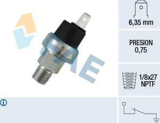 FAE 13350 - Датчик, тиск масла autozip.com.ua