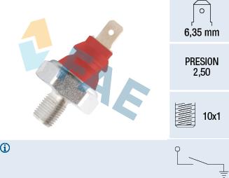 FAE 12950 - Датчик, тиск масла autozip.com.ua