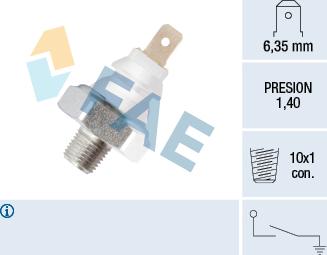 FAE 12920 - Датчик, тиск масла autozip.com.ua