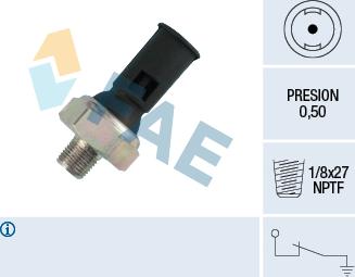 FAE 12450 - Датчик, тиск масла autozip.com.ua