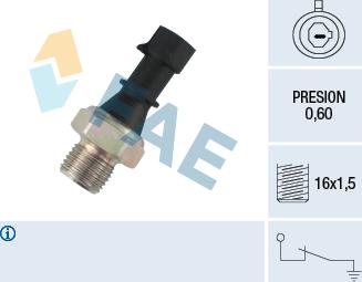 FAE 12480 - Датчик, тиск масла autozip.com.ua