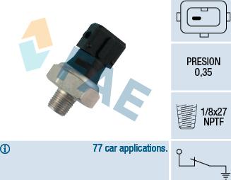 FAE 12470 - Датчик, тиск масла autozip.com.ua