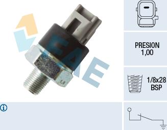 FAE 12545 - Датчик, тиск масла autozip.com.ua