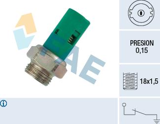 FAE 12520 - Датчик, тиск масла autozip.com.ua