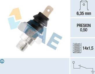 FAE 12250 - Датчик, тиск масла autozip.com.ua