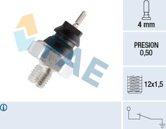 FAE 12280 - Датчик, тиск масла autozip.com.ua