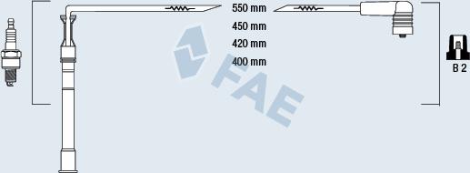 FAE 85991 - Комплект проводів запалювання autozip.com.ua