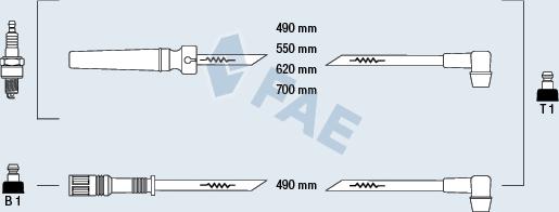 FAE 85970 - Комплект проводів запалювання autozip.com.ua