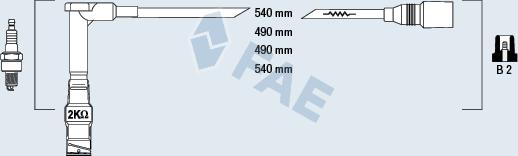 FAE 85490 - Комплект проводів запалювання autozip.com.ua