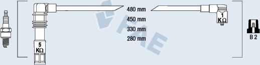 FAE 85696 - Комплект проводів запалювання autozip.com.ua