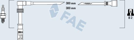FAE 85682 - Комплект проводів запалювання autozip.com.ua