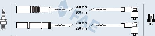 FAE 85626 - Комплект проводів запалювання autozip.com.ua