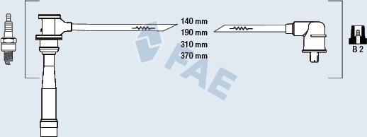 FAE 85116 - Комплект проводів запалювання autozip.com.ua