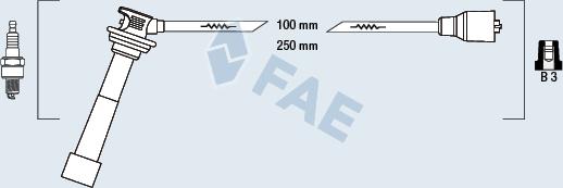 FAE 85806 - Комплект проводів запалювання autozip.com.ua