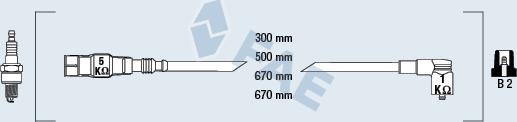 FAE 85875 - Комплект проводів запалювання autozip.com.ua