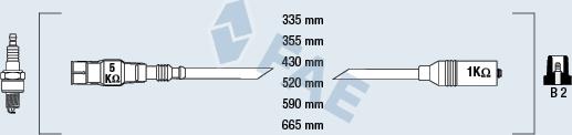 FAE 85878 - Комплект проводів запалювання autozip.com.ua