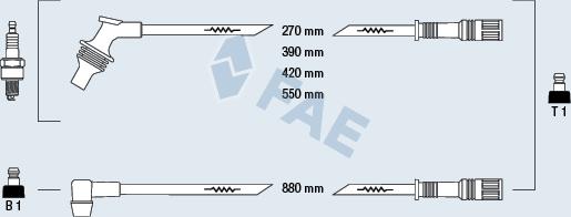 FAE 85260 - Комплект проводів запалювання autozip.com.ua