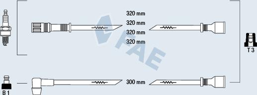 FAE 85200 - Комплект проводів запалювання autozip.com.ua