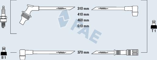 FAE 85210 - Комплект проводів запалювання autozip.com.ua