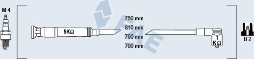 FAE 85725 - Комплект проводів запалювання autozip.com.ua