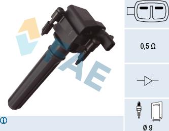 FAE 80492 - Котушка запалювання autozip.com.ua