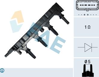 FAE 80277 - Котушка запалювання autozip.com.ua