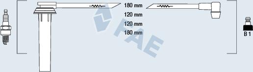 FAE 83981 - Комплект проводів запалювання autozip.com.ua