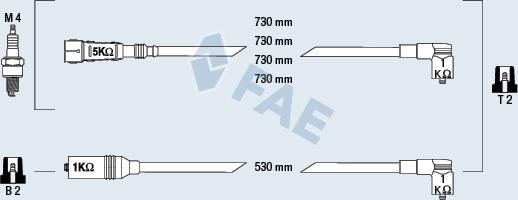 FAE 83979 - Комплект проводів запалювання autozip.com.ua