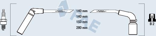 FAE 83566 - Комплект проводів запалювання autozip.com.ua