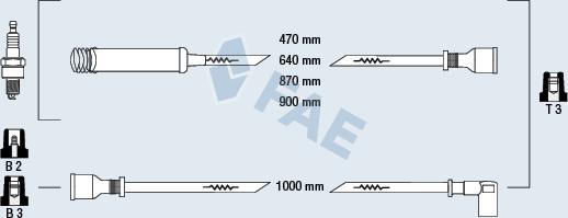 FAE 83530 - Комплект проводів запалювання autozip.com.ua
