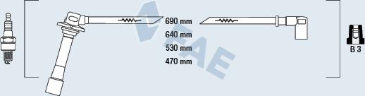 FAE 83641 - Комплект проводів запалювання autozip.com.ua